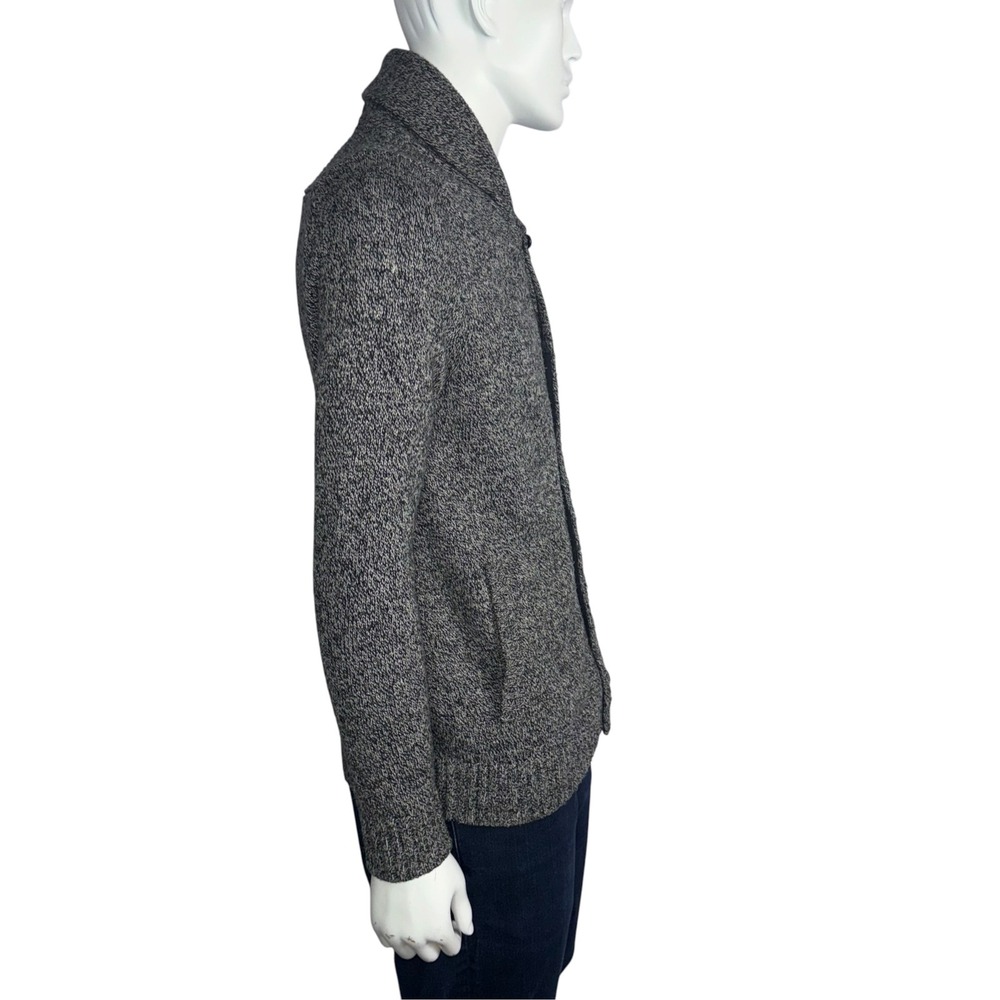 Eddie Bauer Ilaria Urbinati Mens Grey Wool Blend Shawl Cardigan Sweater Medium - Picture 3 of 7